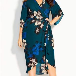 City Chic Decadent Wrap Dress